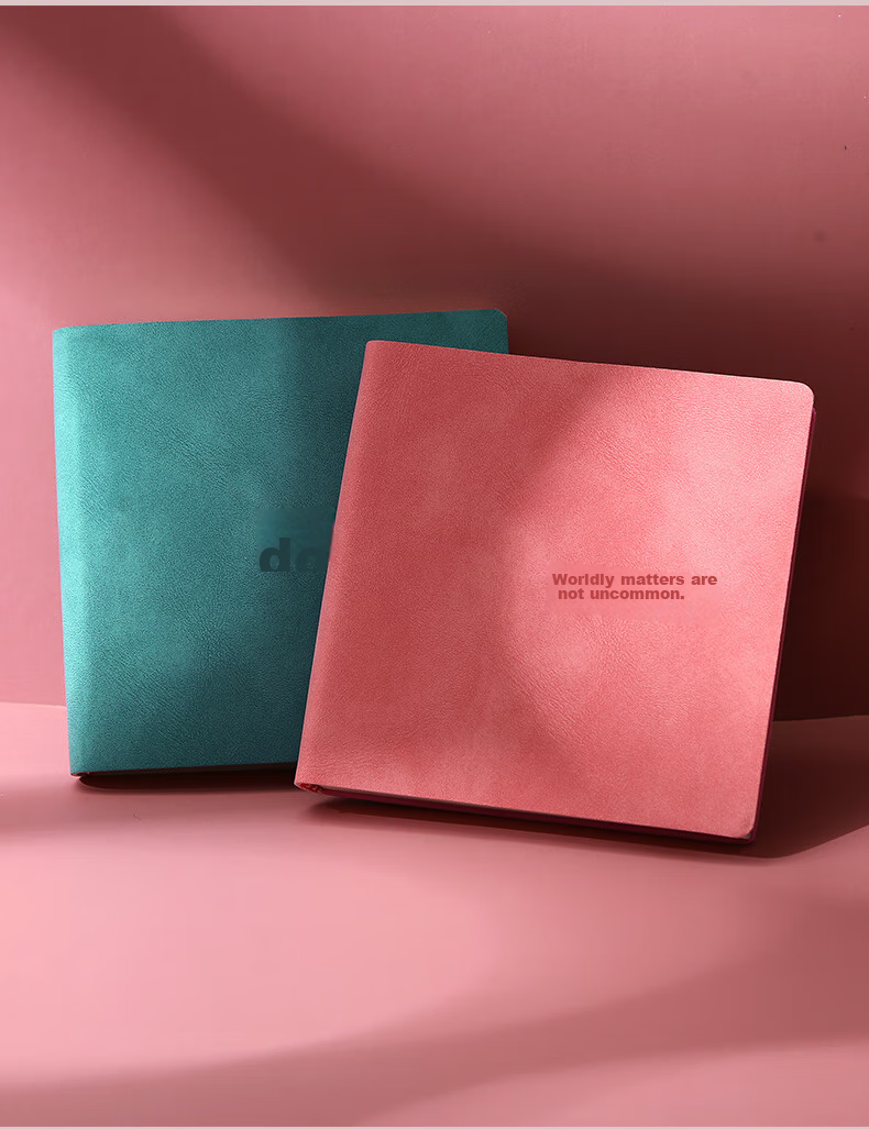 Faramon, 3-Pack Thick Square Notebook, Pocket-Sized Notebook, Portable Small Notepad, Stationery Diary (Green Blue Gray), Grid Style 12