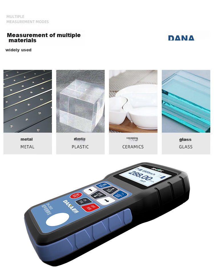 DANA Ultrasonic Thickness Gauge for Metal, Steel Plate, Glass And Plastic Thickness Measurement DN2800 Ultra-Thin Thickness Meter 9