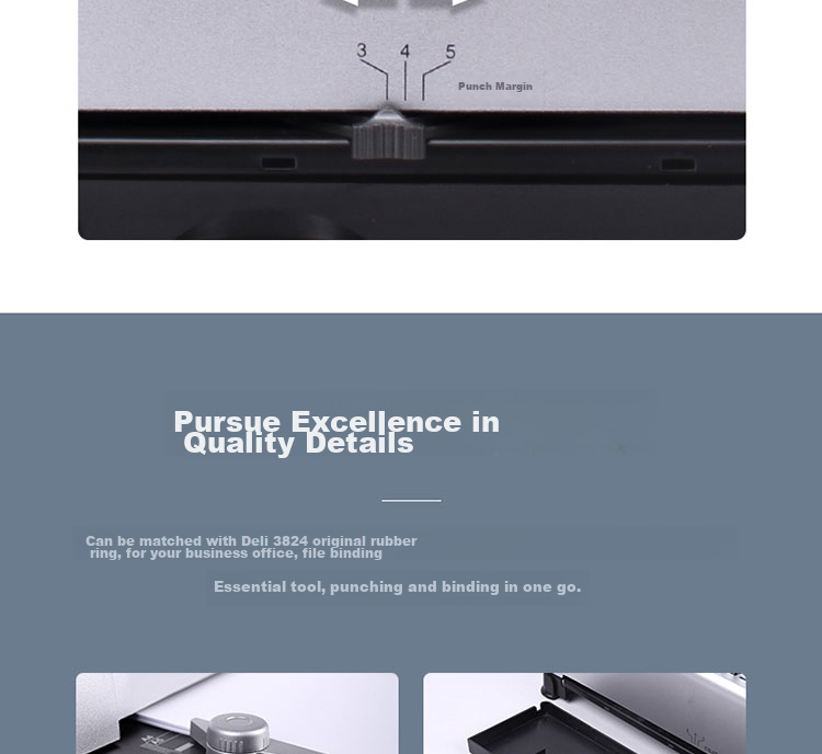 Deli Low-Force Ring/Buckle Binding Machine, 21-Hole Document File Tender Punched Machine/puncher, 3870N [Please Check for Free Gifts after Placing Order] 17