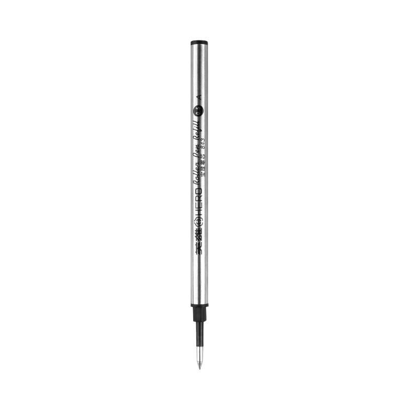 HERO Ballpoint Pen Refills, 843 Direct Insert Type, Daily Writing Practice Signature Pen Refill, 0.5mm, Black, Pack of 3