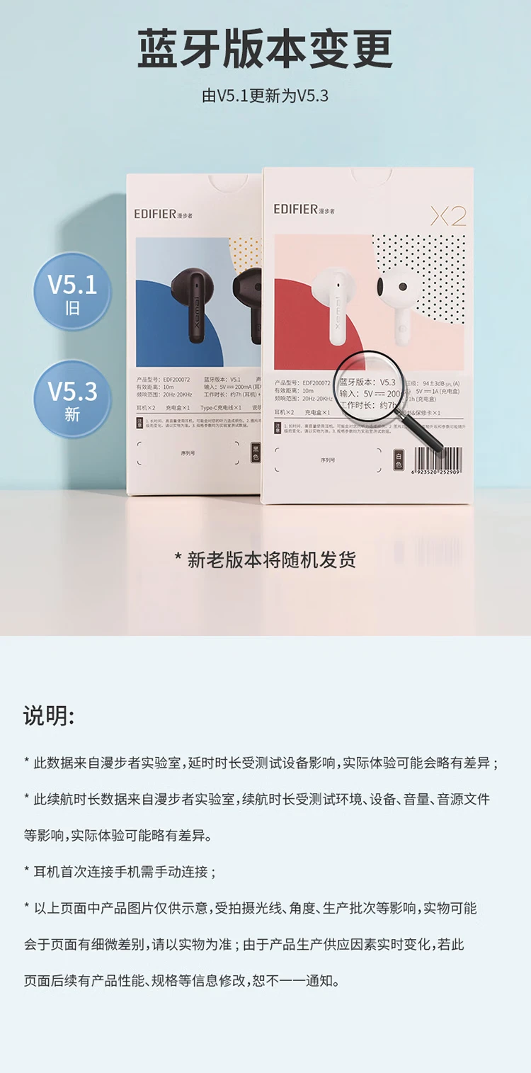 Edifier EDIFIER Acoustic X2 True Wireless Bluetooth Headset Music Sports Mobile Phone Headset Bluetooth 5.3 Suitable for Apple Huawei Xiaomi Mobile Phone White Edifier EDIFIER Acoustic X2 True Wireless Bluetooth Headset Music Sports Mobile Phone Headset Bluetooth 5.3 Suitable for Apple Huawei Xiaomi Mobile Phone White