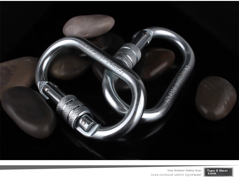 Golmud Safety Hook O-Type 25KN Main Lock, Climbing And Rock Climbing Anti-Slip Buckle, Load-Bearing Safety Hook GM908 13