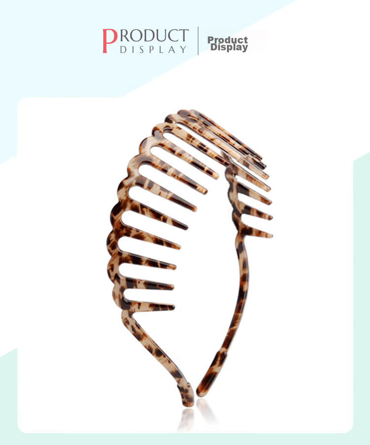 CHIMERA Acetate Hairband with Texture, High-End Hair Clip for Women's Bangs And Ponytail, Hair Accessory, Birthday Gift for Girls 13