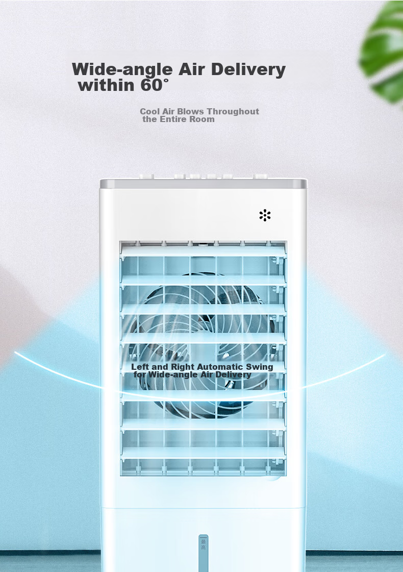 MeiLing Air Cooler Fan Portable Air Conditioner Cooling Fan Home Single Cooling Fan Bedroom Office Mobile Air Conditioner Remote Control Fan MFK-582R 8