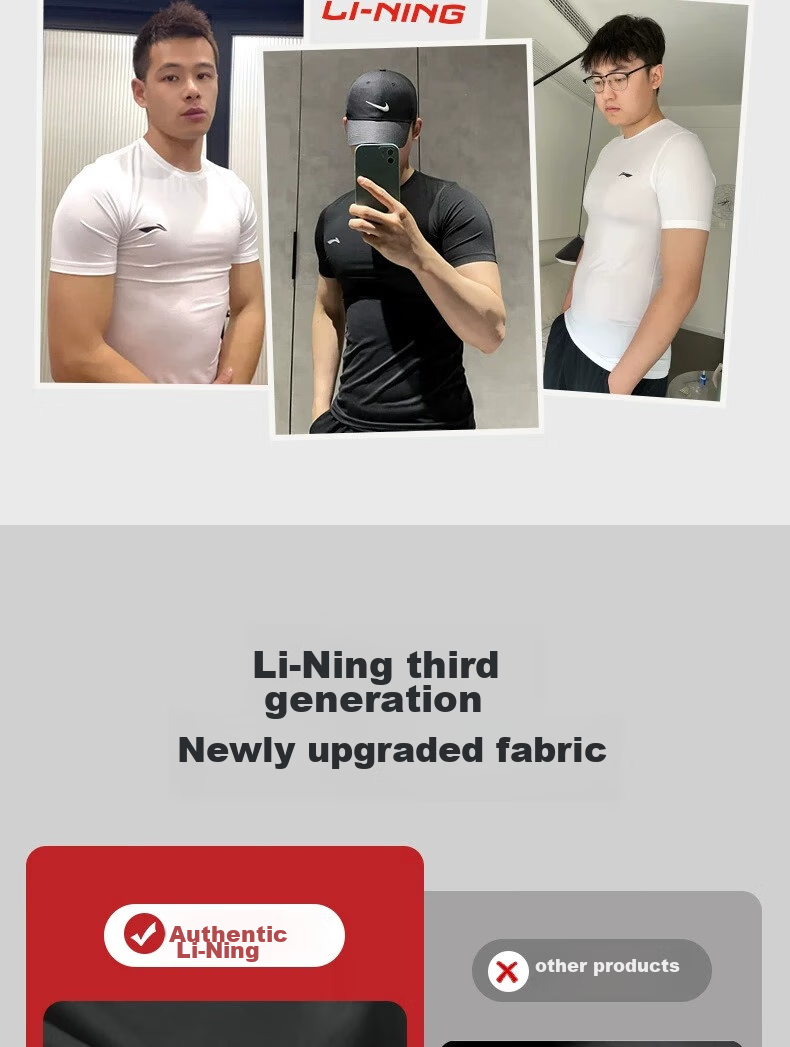 LI-NING Sleeveless Sports Running Quick-Dry Vest for Men and Women Yoga Fitness Breathable Cool Top Black 2XL 3