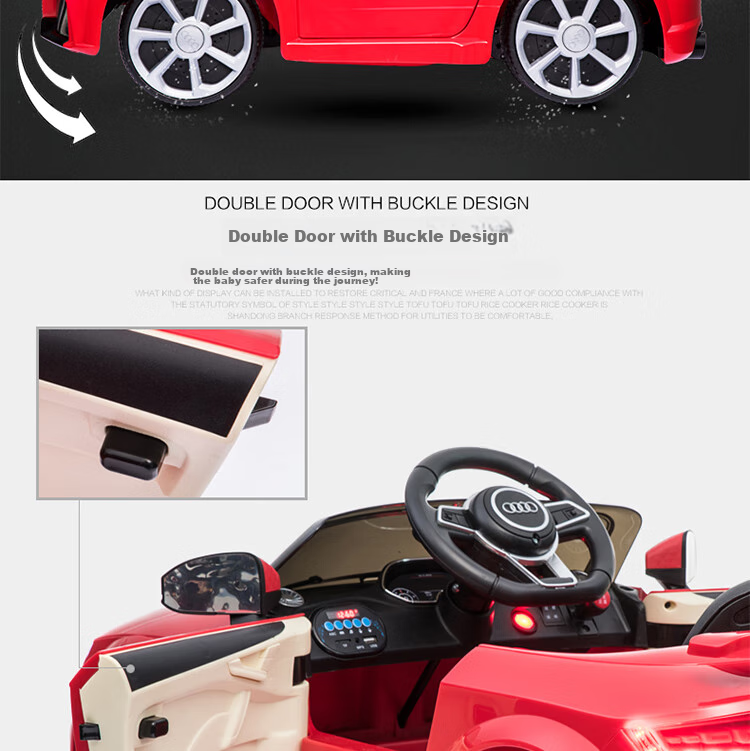 BeRica Electric Ride-On Car for Children, Audi Authorized Remote Control Toy Car for Boys And Girls, Rideable Vehicle, Baby Gift 9