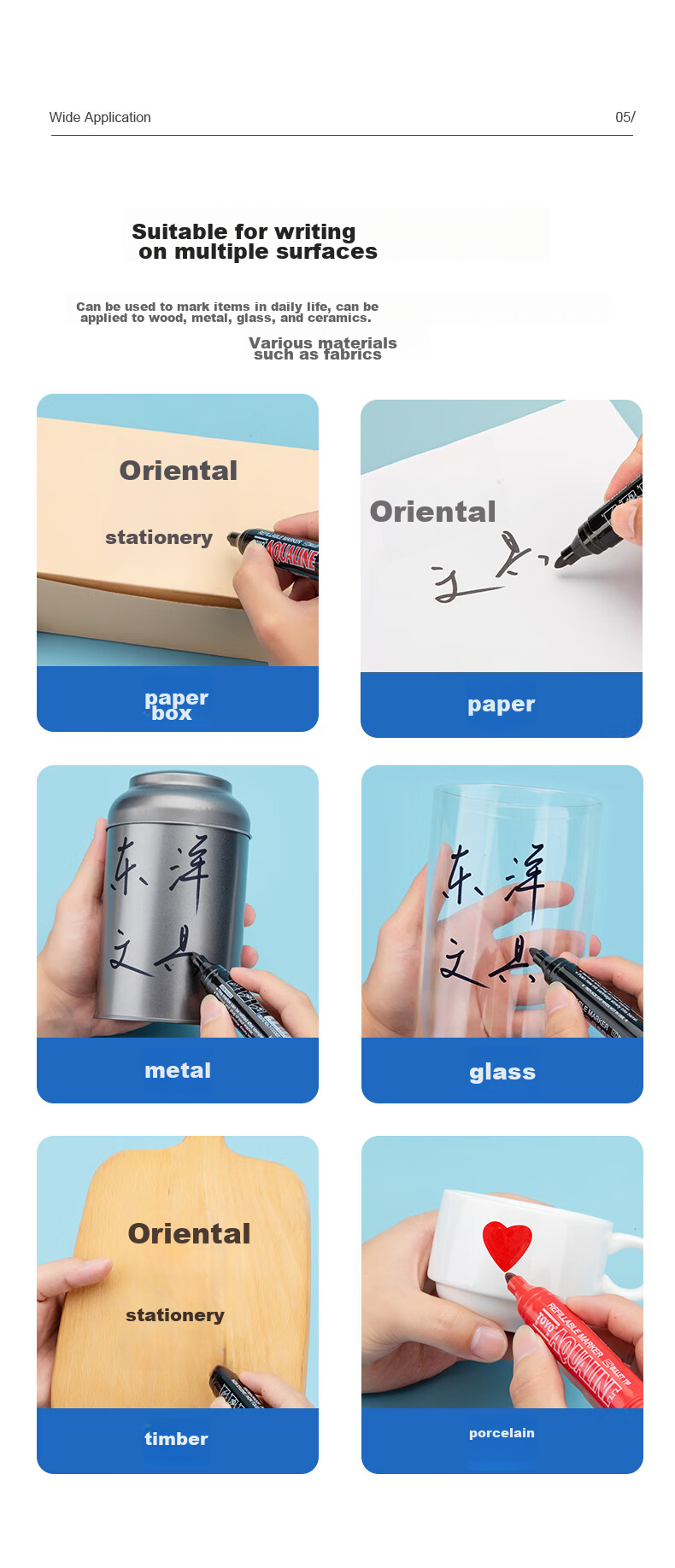 Dongyang MK138, Oil-Based Marker Pen, Tire Pen, Sign-In Pen, Multiple Colors Available, Refillable with 12 Pens/box/red 6