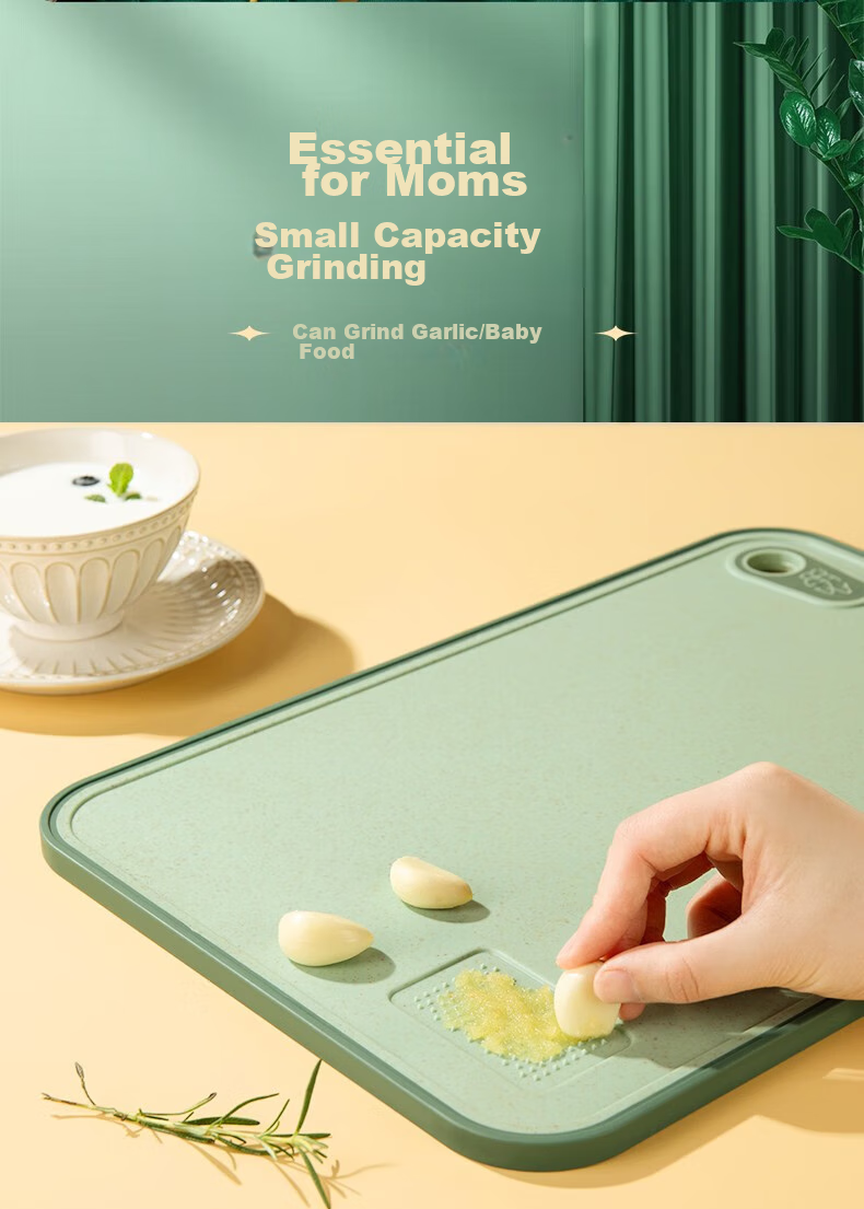 Suncha Antibacterial And Mold-Resistant Cutting Board, Fruit And Baby Food Board, Double-Sided Chopping Board for Home Use, Sticky Plastic Cutting Block, 40*28*1 7