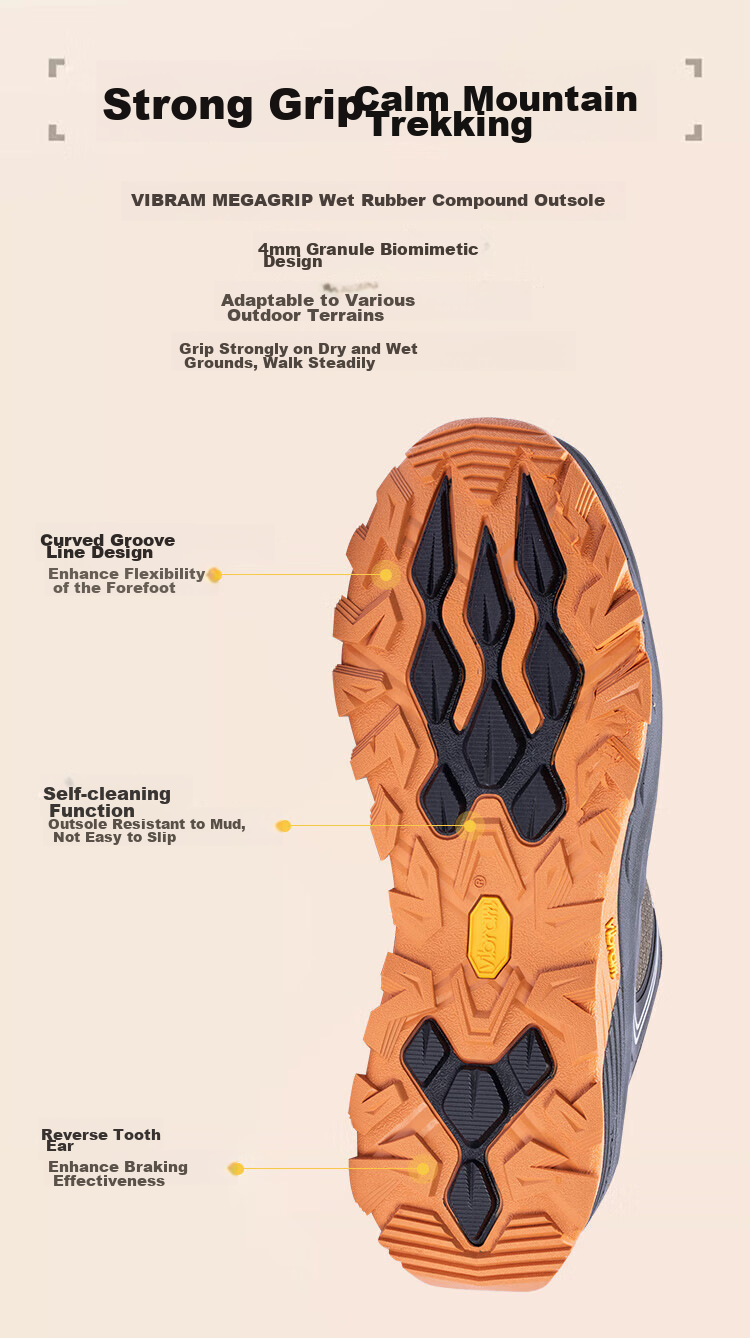 TOREAD Waterproof Hiking Shoes, Autumn And Winter Men's Non-Slip Trail Mountaineering Shoes, Warm Grip Outdoor Shoes TFAACM91983 4