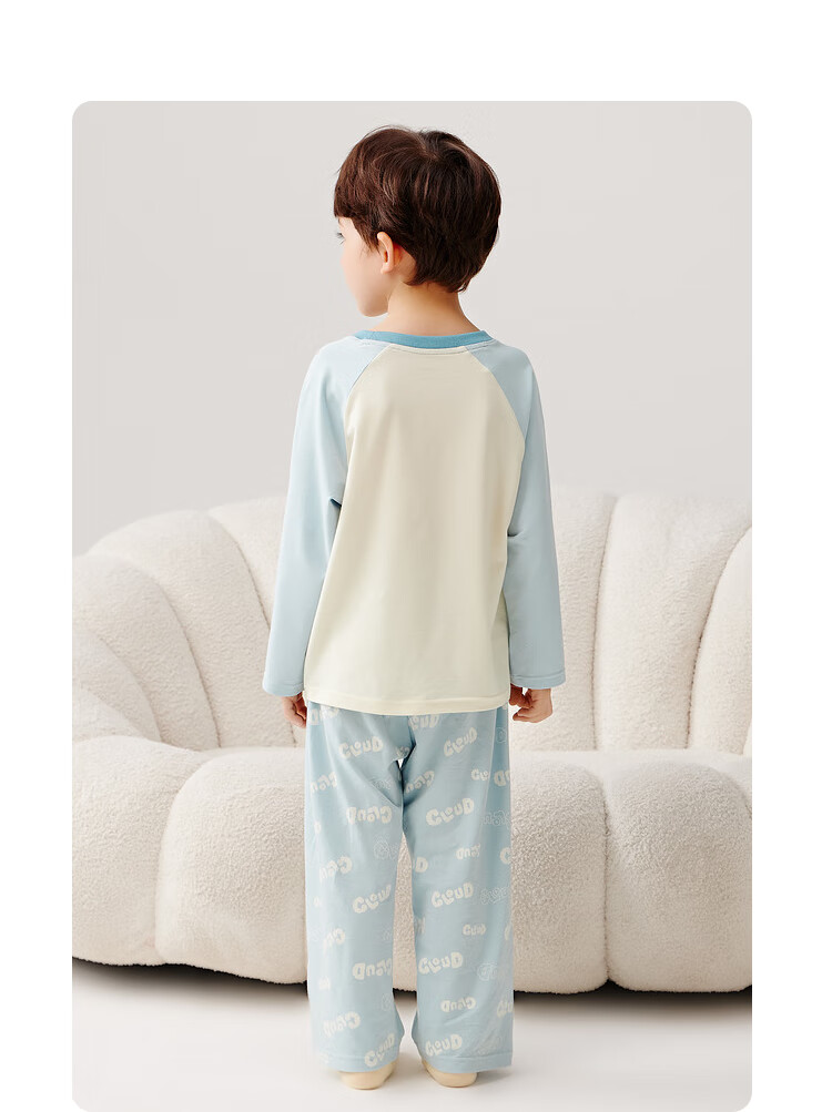BALABALA [Miiichan IP] BALABALA Children's Pajama Set Spring Style Boys Girls Home Wear 8