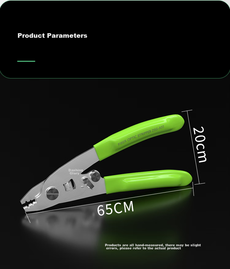 Dashengguang Fiber Optic Miller Clamp, Three-Jaw Stainless Steel Nano Clamp, High-Precision Fusion Splicer Cable Stripper, Engineering-Grade Pigtail Stripper Cold Connection Tool DSG-ML3 8