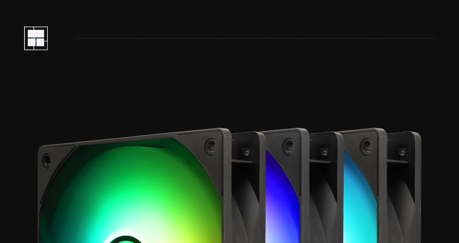 Thermalright TL-C12B V3 X3 Black ARGB 12cm Case Fan, Infinite Mirror Light Fan, RGB Fan, 4PIN PWM Speed Adjustable Fa 2