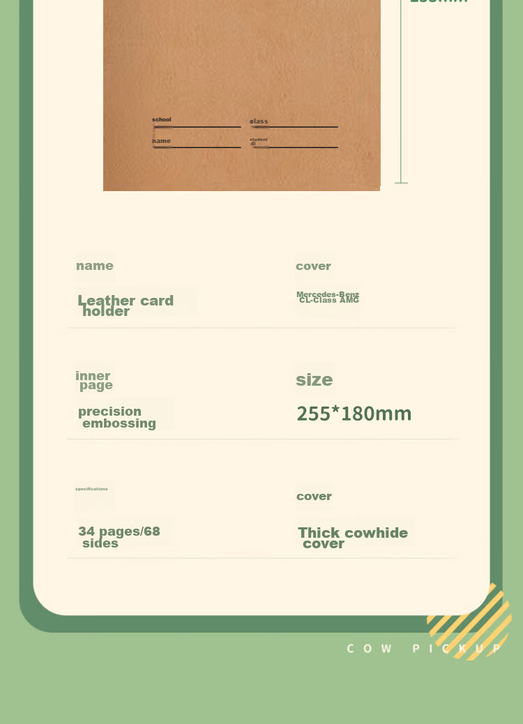 Kelangxinsheng [Back to School Essential] 16k Leather Subject Classification Notebook for Middle And High School Students B5 Subject Notebook for Notes And Homework Set Mathematics [Set of 3] 12