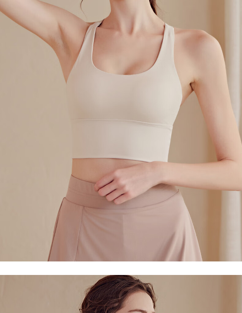 XUEXIMAN Sports Bra for Women, Beautiful Back Design, High-Impact Crossback, Anti-Shock, Push-Up, Anti-Sagging, Fitness Vest, Yoga Bra 12