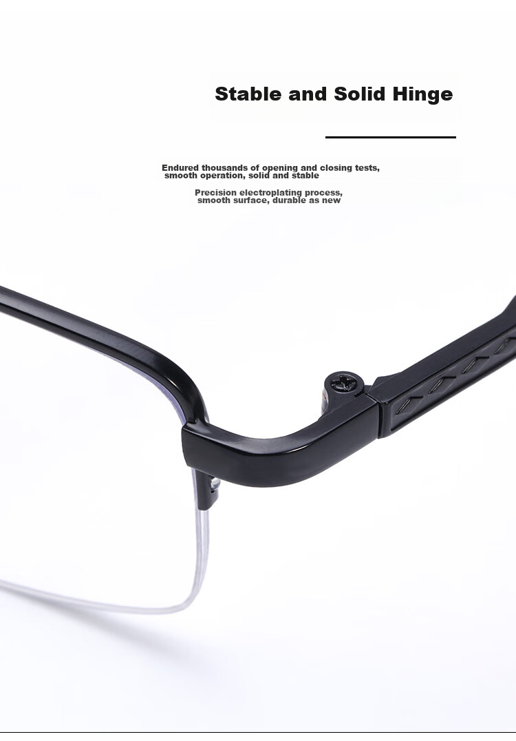 Mr. PuTian Reading Glasses for Men And Women, Imported High-Definition Anti-Blue Light Presbyopic Glasses, Memory Titanium 76035, 150 Degrees, for Ages 50-54 13