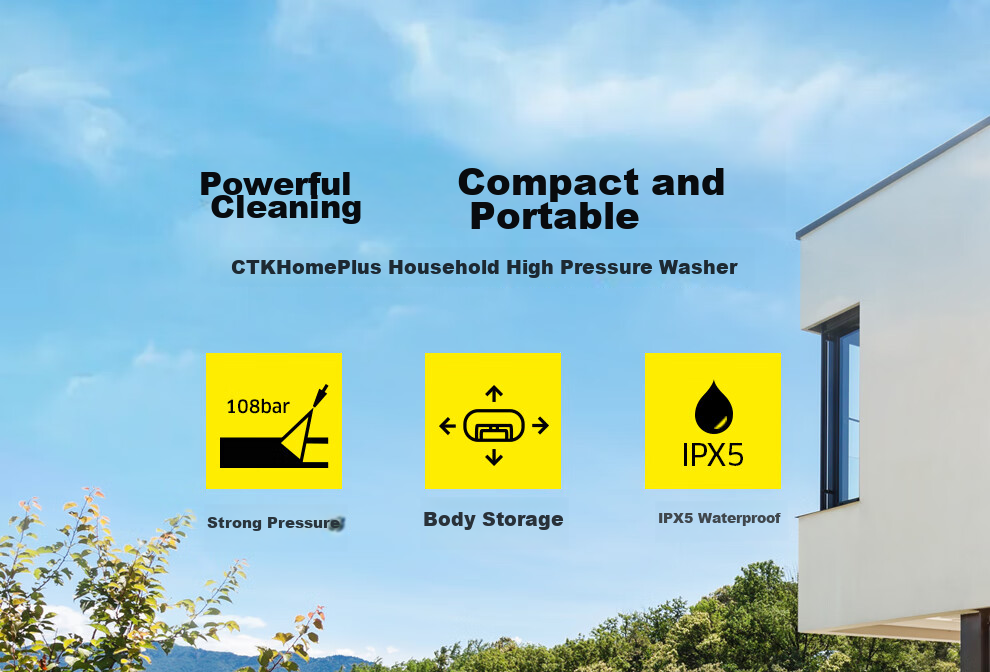 KARCHER German High-Pressure Washer, Household Car Washing Machine, Water Gun, Pump, Cleaning Machine for Floor Washing 7