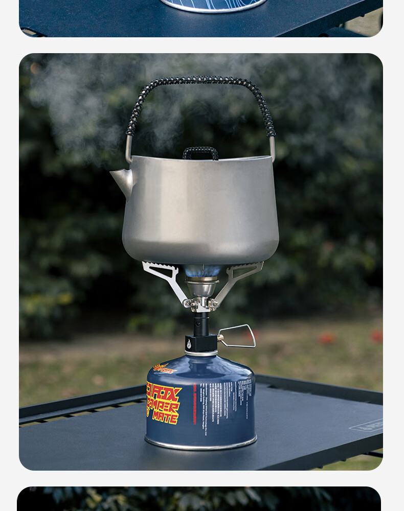 E-Rover Portable Outdoor Stove Windproof Burner Camping High-Flame Water Boiling Stove Gas Canister Burner Cartridge Stove 14