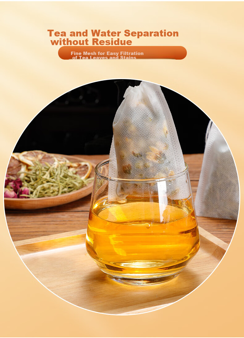Youjialiangpin Chinese Herbal Medicine Sandbag, Non-Woven Fabric Chinese Herbal Medicine Packaging Bag, Tea Bag, Strainer Bag, Steaming Bag, Filter Bag, 15*20CM 5