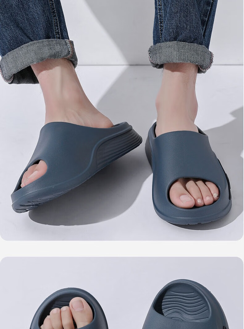 Huili Slippers for Men, Summer Outdoor Non-Slip Beach Shoes, Home Sports Sandals, HL0231 White, Size 42-43 12