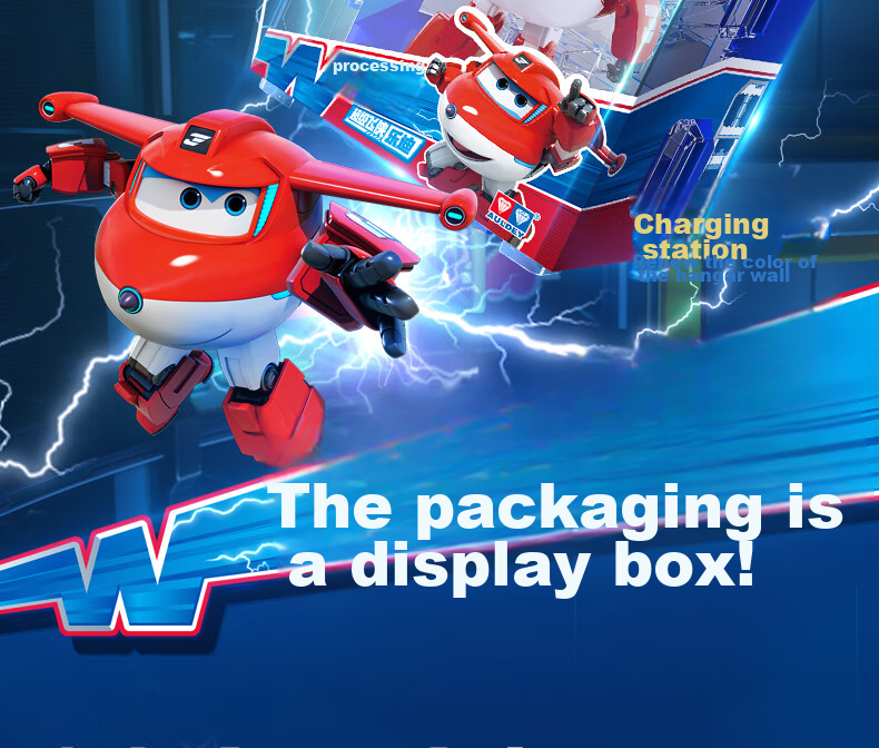 AULDEY Super Wings 19 Ledi New Character Xiao Ai Transforming Robot Backpack Children's Day Gift 12