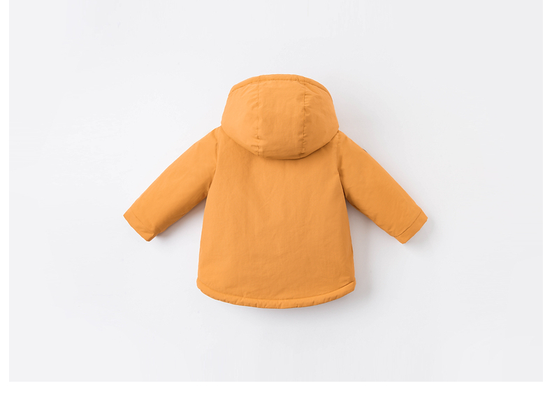 DAVE & BELLA Kids Cotton Padded Jacket Girls Winter Coat Boys Thickened Hooded Cotton Coat 18