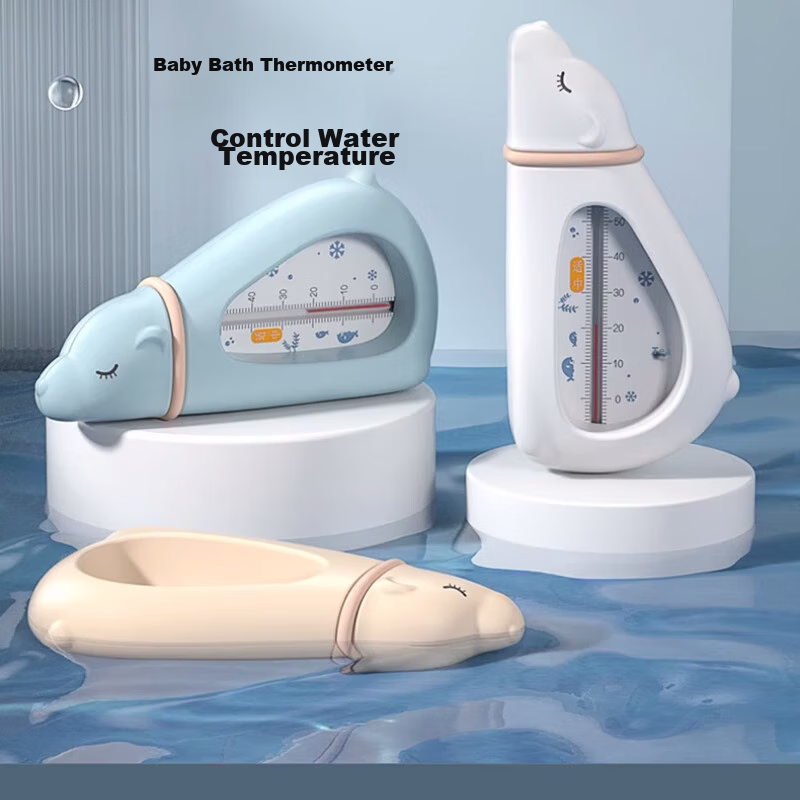 Ouliwen Water Thermometer for Babies, Home Use, Bath Temperature Measurement, Fish Tank, Indoor And Outdoor Use, Baby And Newborn Bath Tub, High-Precision Water Thermometer, Polar Bear Starry Sky Blue