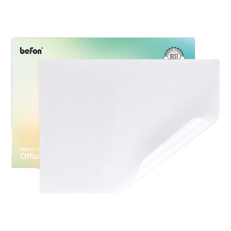 Befon A4 Self-Adhesive Glossy Coated Paper, Adhesive Sticker, Computer Printing Label Paper, Glossy 210*297mm, 100 Sheets/pack