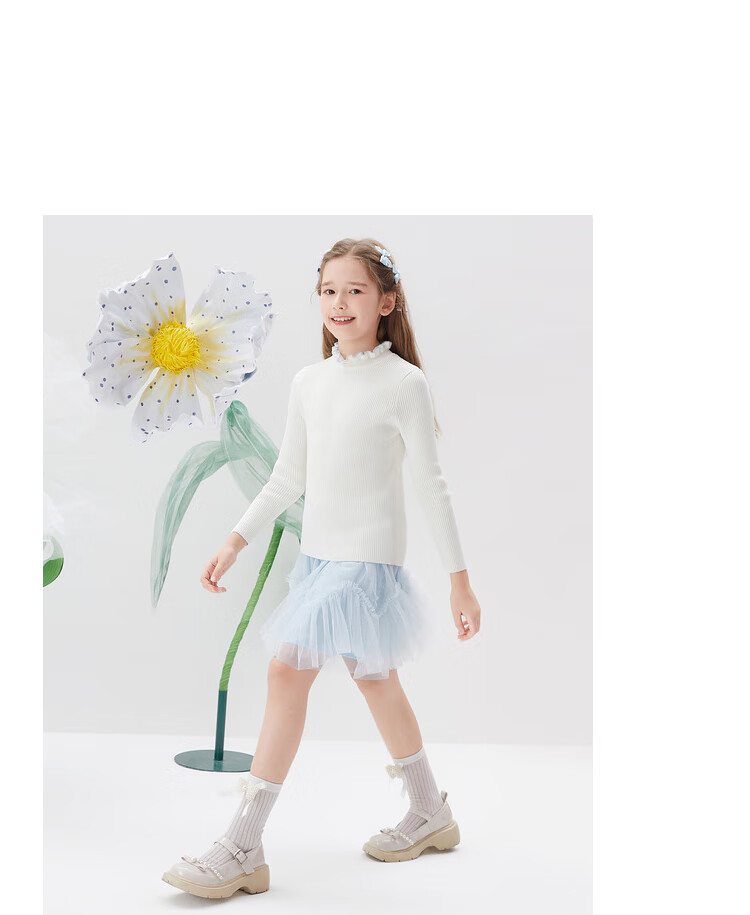 BALABALA Balaone Kids Sweater Boys 2025 Spring Autumn Knitwear Girls Parent-Child Pullover 208325103201 14