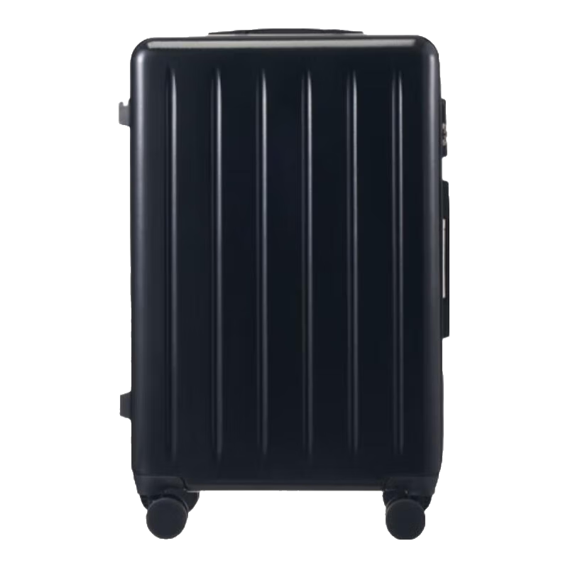Paul Frank Luggage Suitcase for Men And Women, Zippered Trolley Case with Password Lock, Business Travel Suitcase, USB Charging, Quiet Wheels, 360-Degree Spinner Wheels, Leather Suitcase, 24 Inches
