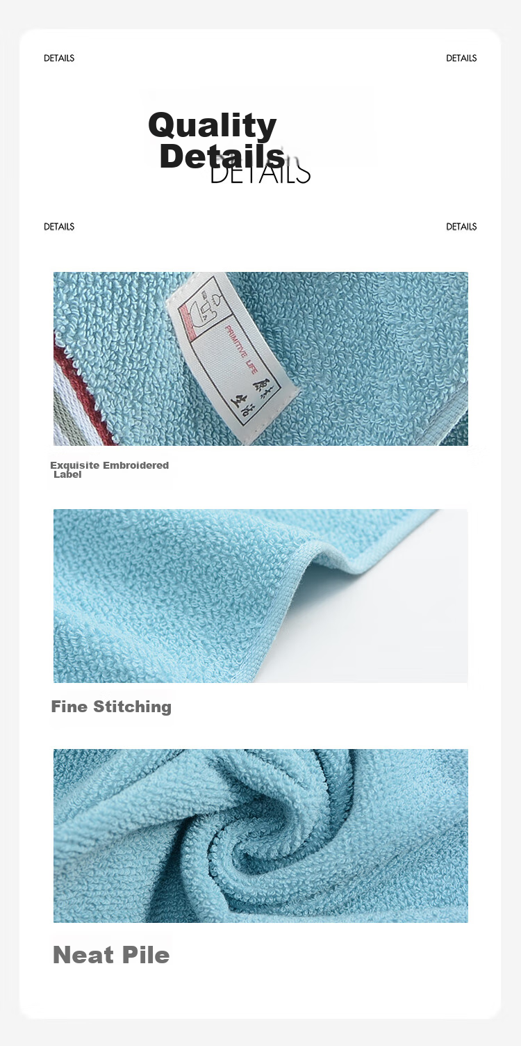 Grace Xinjiang Cotton Class A Pure Cotton Towels, Soft And Absorbent, for Face Washing, Cleansing, Adult Use, 4-Pack Sports Towels 9
