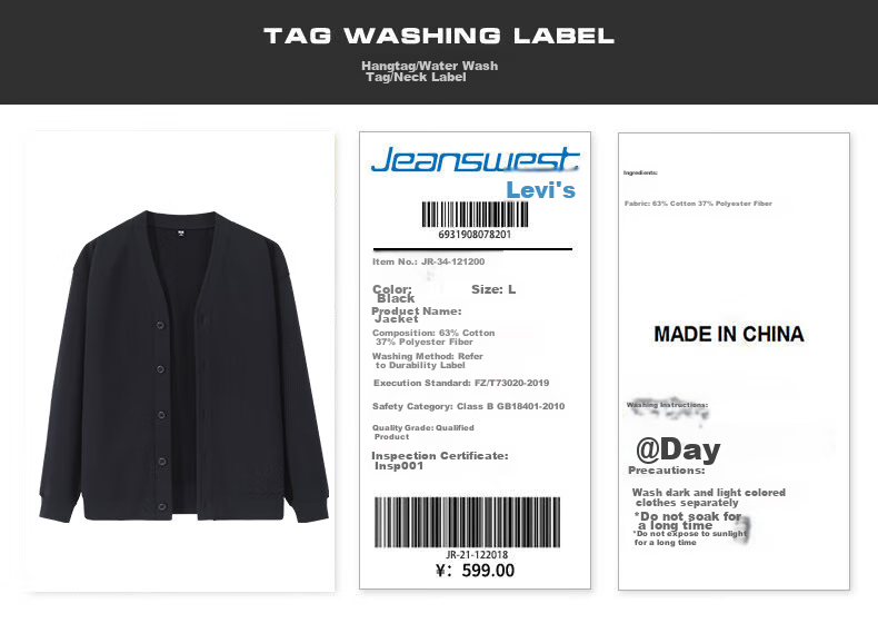 Jeanswest Men's Jacket for Spring And Autumn, V-Neck Heavy Cotton Button-Up Cardigan, Men's Outerwear, American Retro Style Fall Clothing 26