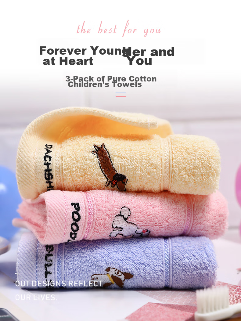 Grace Pure Cotton Gauze Towel, Baby Drool Bib, Children's Face Towel, Newborn Washcloth, 30*30cm, Pack of 4 1