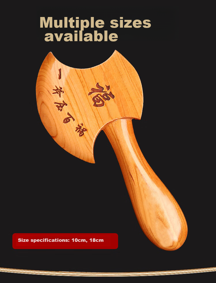Binyue Peach Wood Axe Pendant, Moving Axe, Peach Wood Axe Head, Housewarming Wedding Sitting Fu Home Living Room Decoration, Large Size 4