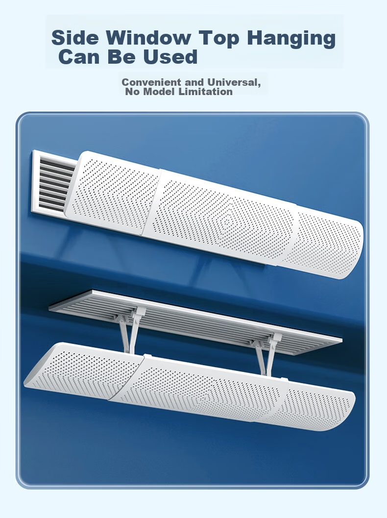 XIAOHUANGHOU Central Air Conditioning Wind Deflector, Duct Air Outlet Anti-Direct Blowing, No Drilling Required, Extendable 58-90CM, High-Quality, Universal, Heating And Cooling 6