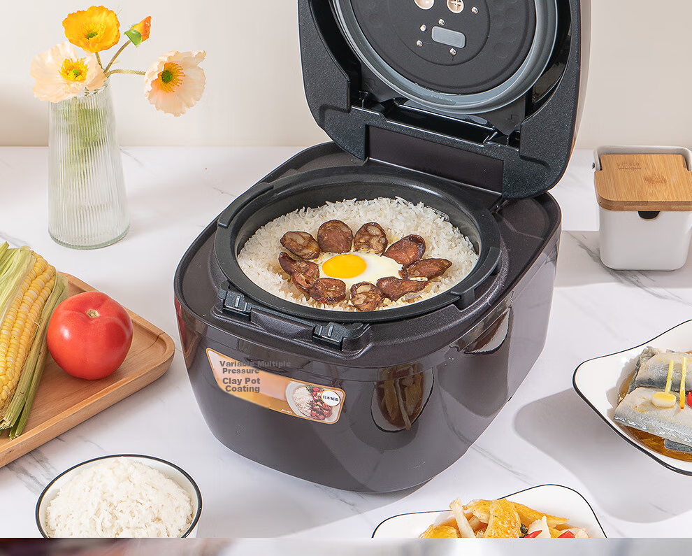 TIGER Rice Cooker Pro Smart Variable Pressure IH Japanese Imported Earthenware Coated Pressure Rice Cooker for 2-3 People, Glossy White, 3L, JPT-H10C 32
