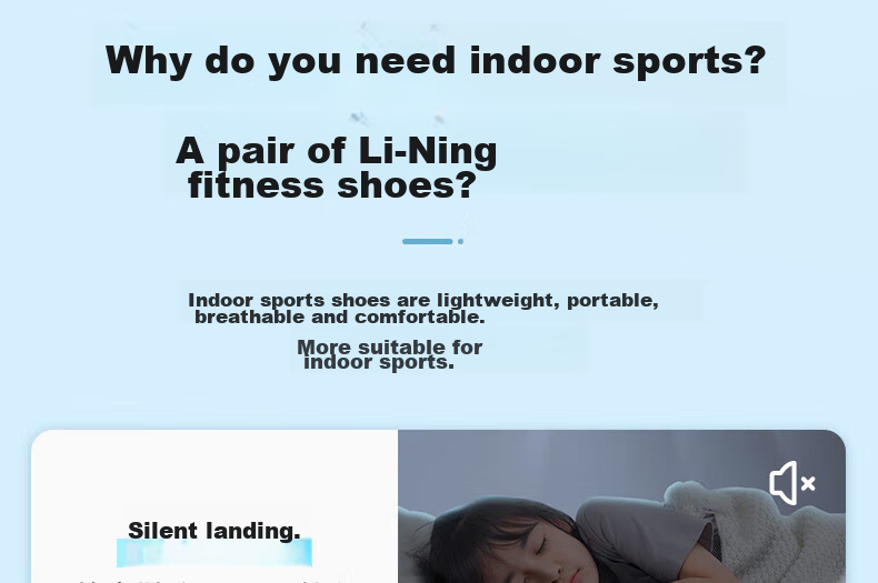 Li-Ning Indoor Sports Yoga Shoes for Men And Women, Fitness Training Soft-Soled Non-Slip Aerobics High-Elasticity Comfortable Quick-Drying Breathable Lightweight 4