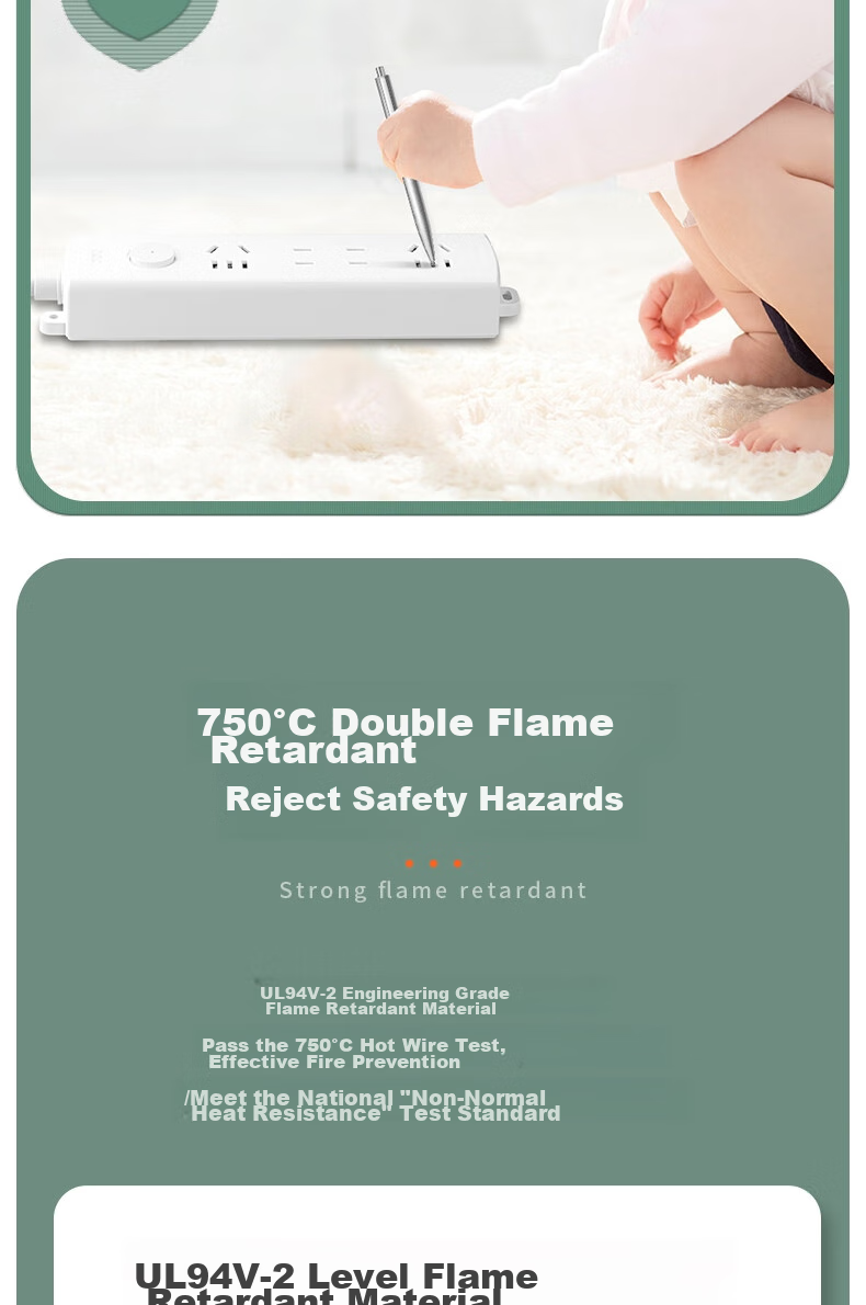 Deli Pearl White Series New National Standard Safe Power Strip/power Bar/power Board/power Extension Cord with Master Switch, Protective Cover, 3 Outlets, 3 Meters, LX120 7