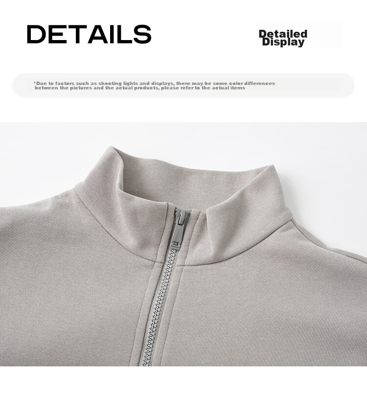 Dme [Stand-Up Collar Contrasting Trim Sweatshirt], Spring And Autumn Design, Stylish, Slimming, Long-Sleeve Casual Jacket for Wome 24