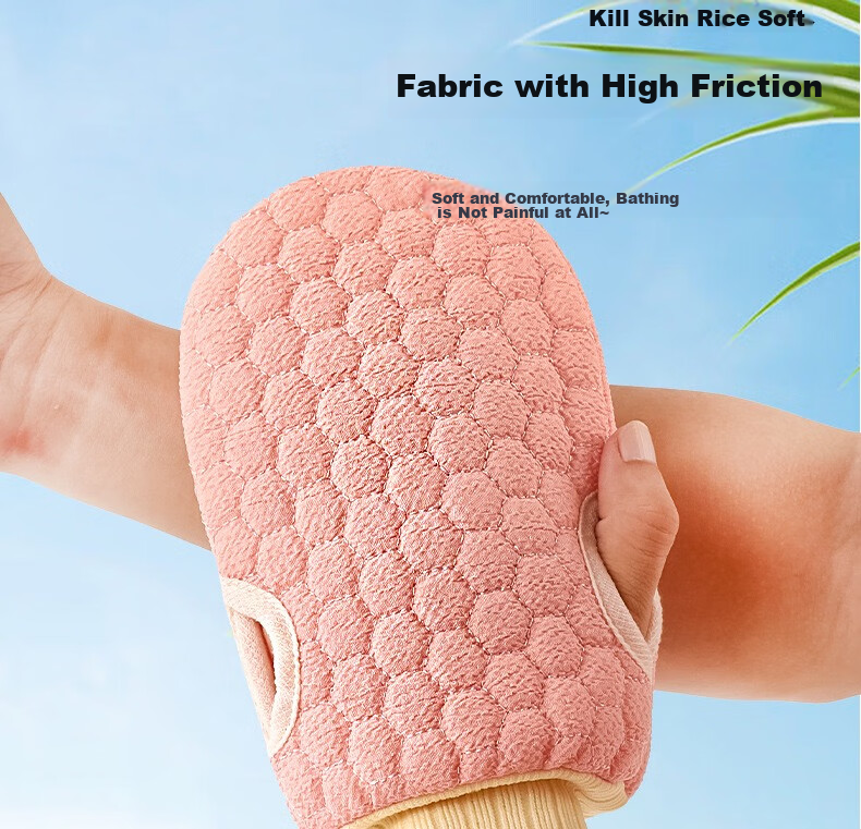 Yagao Exfoliating Washcloth, 2-Pack, Thick Double-Sided Powerful Scrubbing, Back Scrubber, Unisex, Bath Scrubber 6