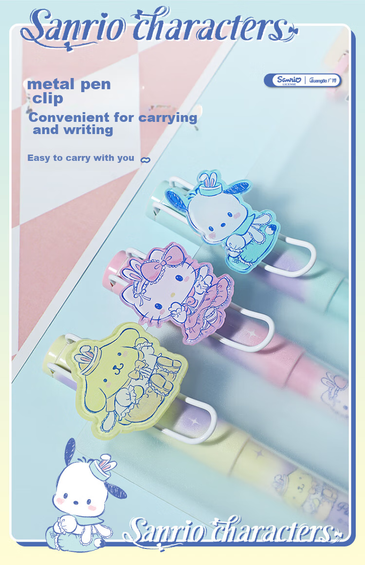 GuangBo & Sanrio Fountain Pen, Beginner's Calligraphy F-Nib Hard Pen, Elementary School Student Gift, Third Grade Posture-Correcting Signature Pen, Budinggou KT82188-H 7