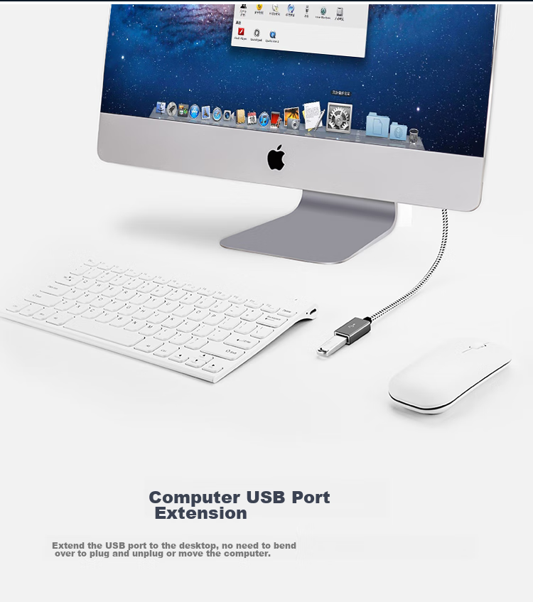 CABLE CREATION CC0512 USB3.0 Extension Cable, 90-Degree Right Angle Male to Female, High-Speed Data Transfer, Printer Computer USB Drive Mouse Keyboard Extension Cord, 0.3 Meters 2