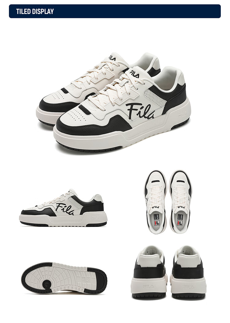 FILA Official [Yi Yangqianxi Edition] Men's Retro Square Casual Sneakers 10