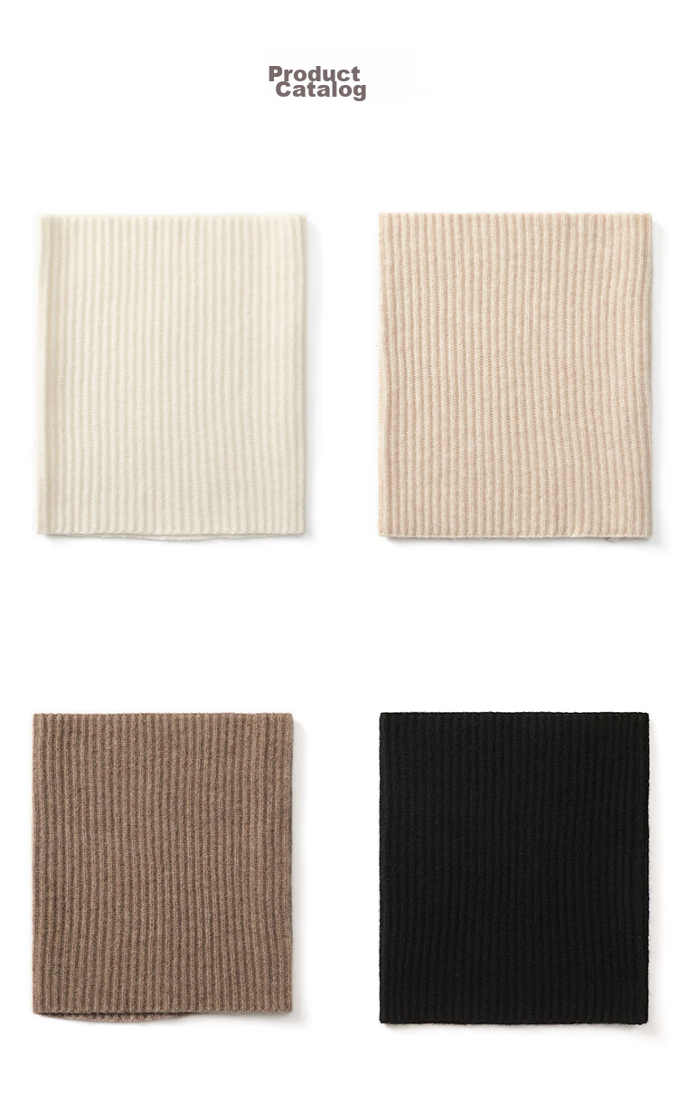JIUMU Pure Wool Warm Neck Gaiter for Women, Autumn And Winter Thickened Cold-Proof Neck Protector, Women's Neck Warmer, Outdoor Scarf for Winter 17