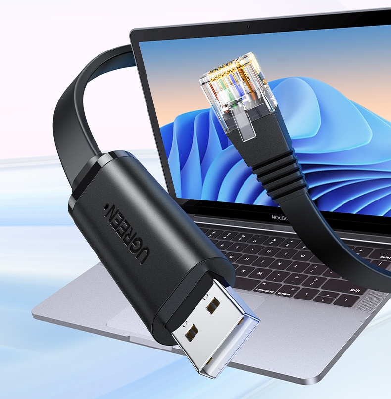 绿联console调试线usb转rj45控制线配置线适用思科腾达华为tplink交换