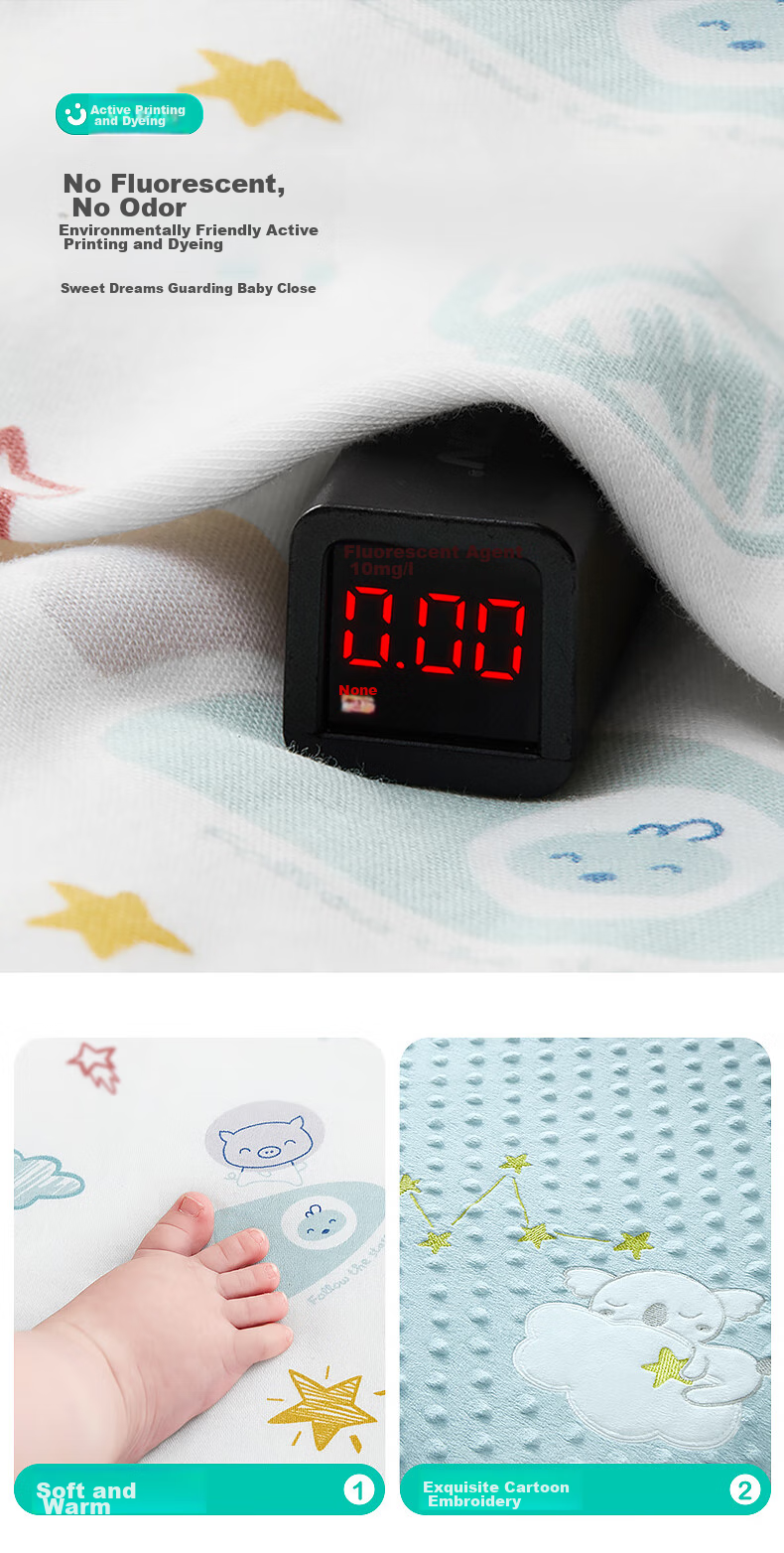 KUB Baby Crib Sheet, Pure Cotton Breathable, Infant Bed Cover, Non-Slip Class A Baby Bed Sheet - Hani Xiaoxiang 65cm 9