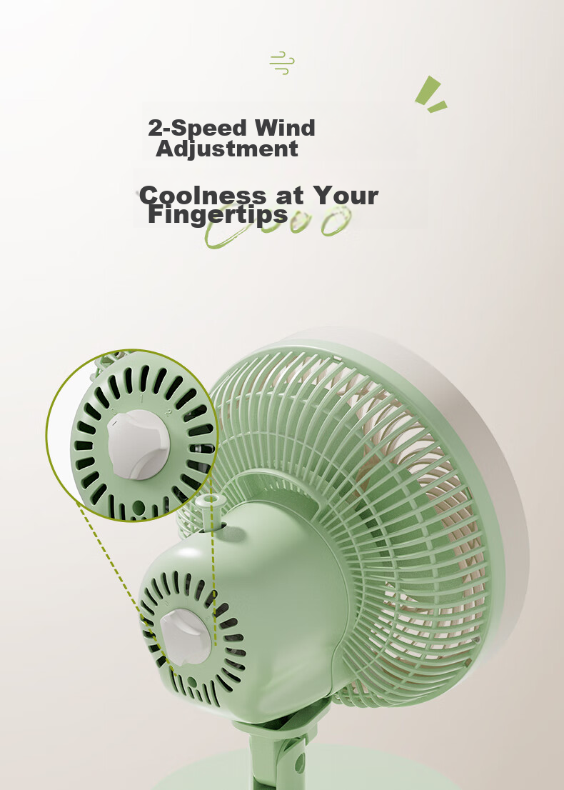 CHIGO Electric Fan/Table Fan/Small Fan/Desktop Fan Home Student Dormitory Office Quiet Energy-Saving Oscillating Small Fan 8