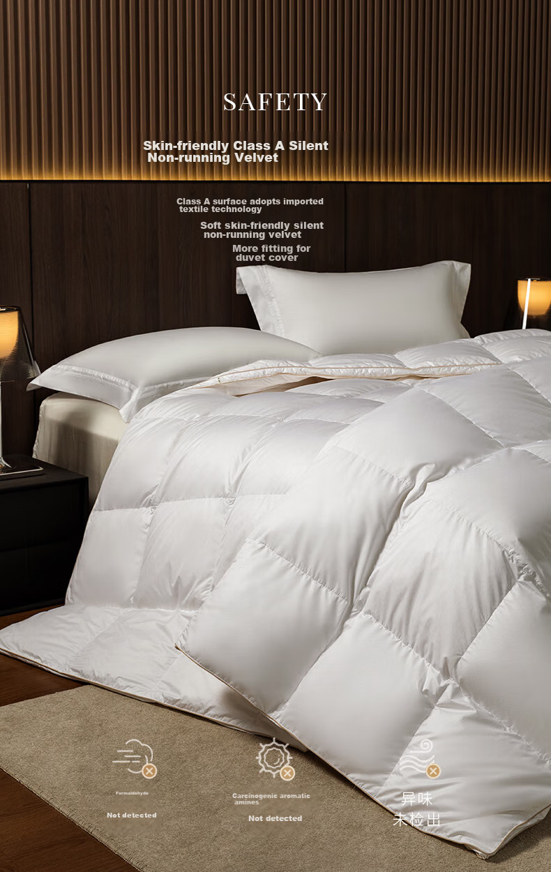 Canasin 95 Goose Down Comforter, Antibacterial And Water-Resistant, Warm Winter Duvet, Down Weight 2.1 Jin (1.05 Kg), 200*230cm [White] 9