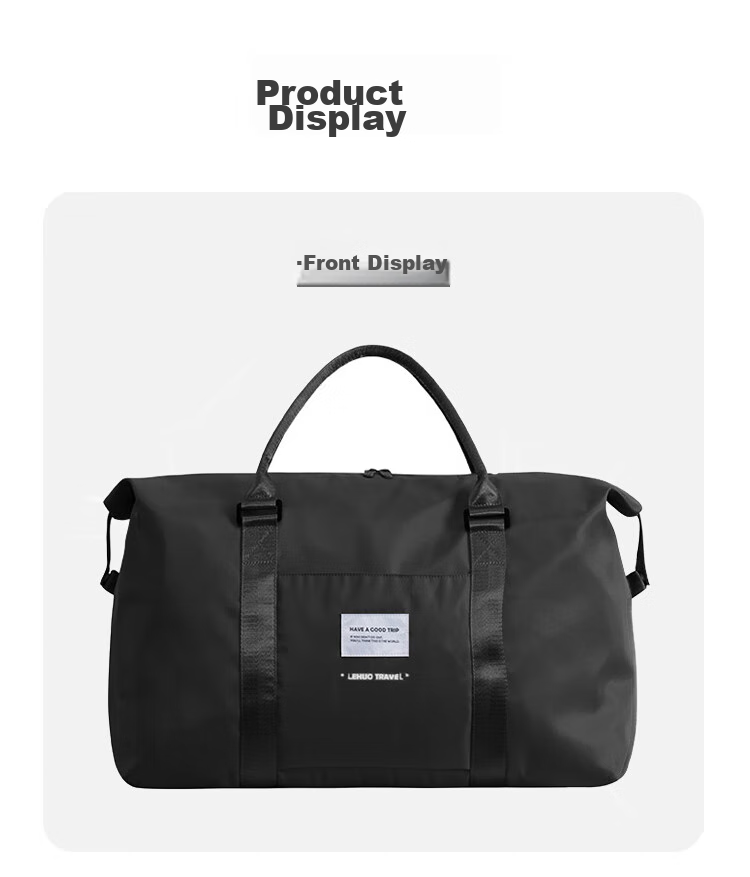 Lehuolvxing Travel Bag for Men, Large Capacity Handheld Luggage Bag, Portable with Handle, Suitable for Short Trips And Carry-On, Simple Storage Bag 20