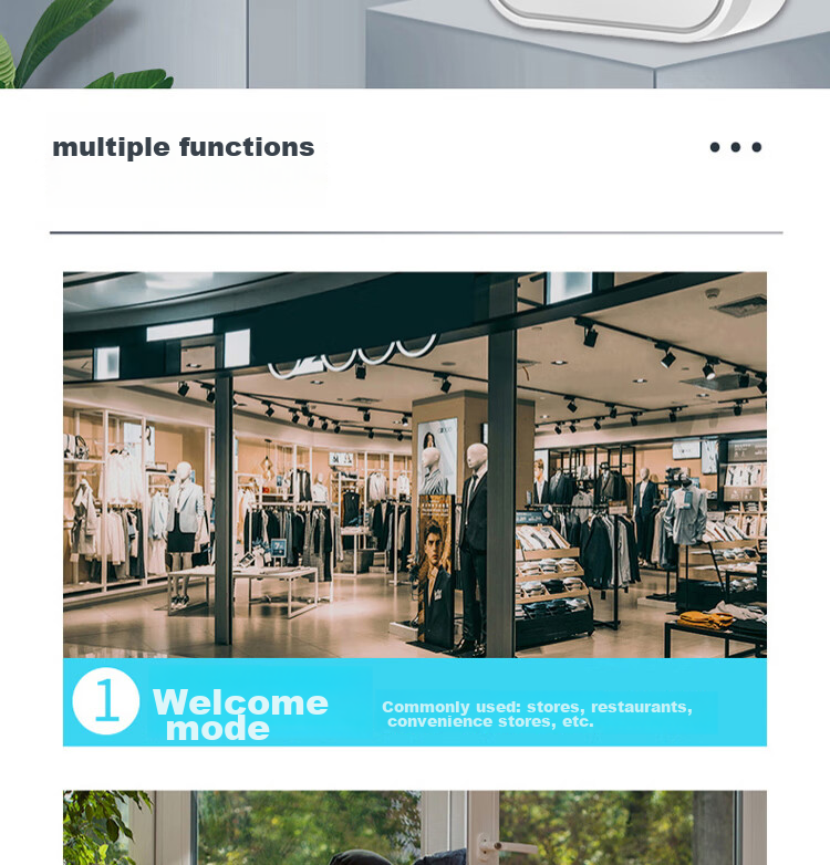 Xiya Welcome Sensor, Wireless Doorbell, Welcome Greeter, Reminder Device, Convenience Store And Supermarket Entrance Announcer 2