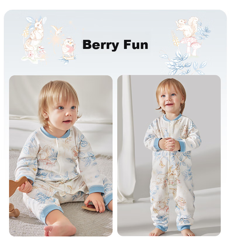 Beitaisi Baby Clothes Spring And Autumn Long-Sleeve Bodysuit, Pure Cotton Newborn Onesie, for Boys And Girls, Early Spring Outfit Pajamas 36